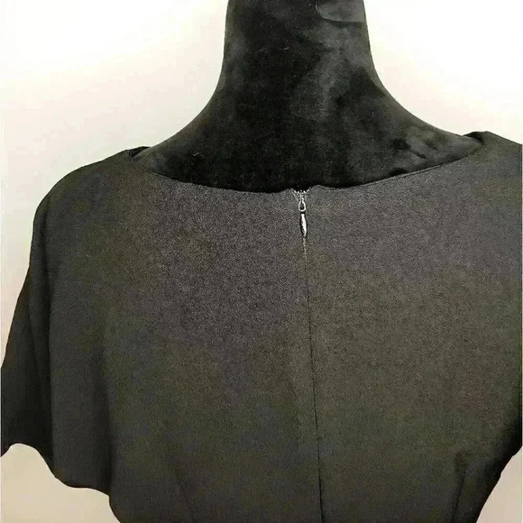 BOBEAU Solid Dolman Sleeve Faux Wrap Dress Size MP - Picture 14 of 15